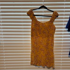 Old Navy Yellow Floral Mini Dress